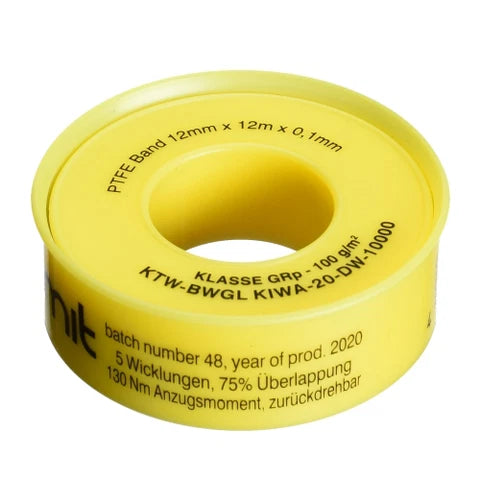 Fermit PTFE Teflon Thread Seal Tape GRp 12m