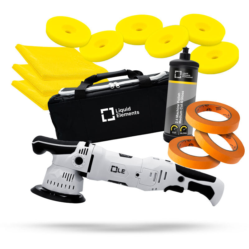 Liquid Elements T3200 One-Step Polijstset met machine, polijstmiddel, pads en tape