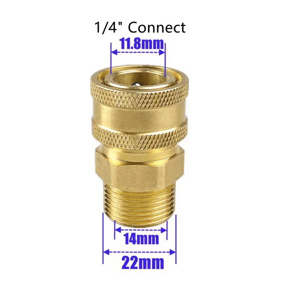 1/4-Zoll-Schnellanschluss (V) auf M22 (M) Adapter - De Detailshop