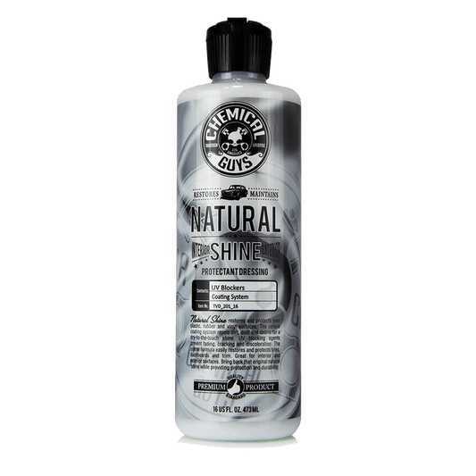 Chemical Guys Natural Shine dressing voor kunststof rubber en vinyl met natuurlijke glans