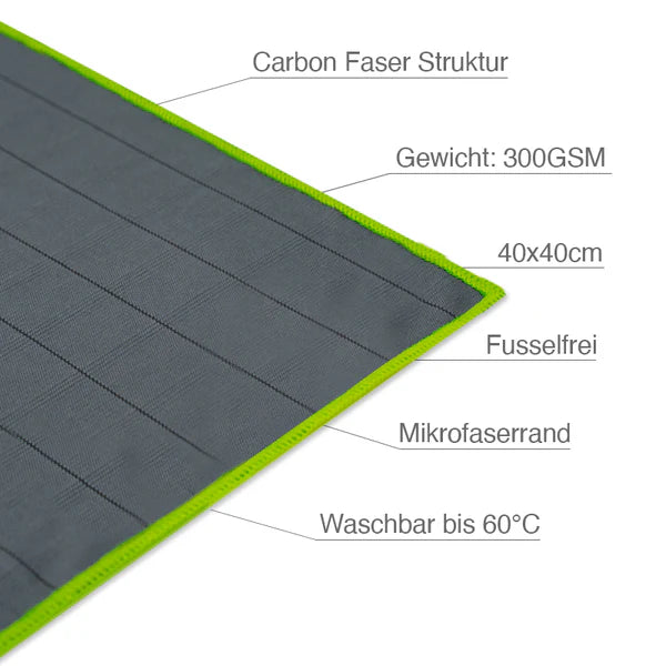 Liquid Elements Carbon Glastuch