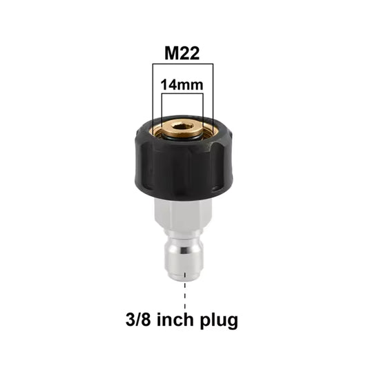 M22 (Außen) - 3/8 Zoll Quick Connect (Stecker) Adapter