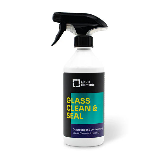 Liquid Elements GLASS CLEAN & SEAL glasreiniger met waterafstotende verzegeling voor autoruiten
