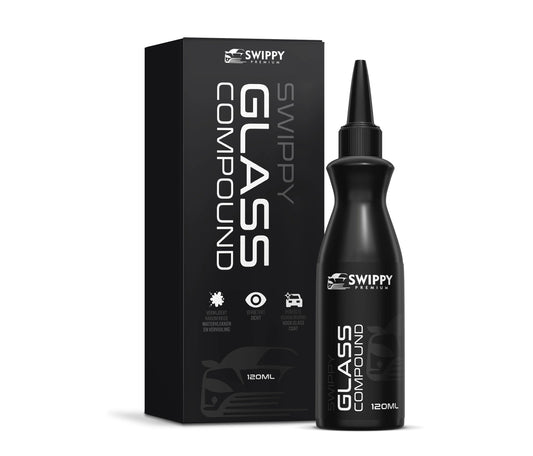 Swippy Glass Compound 120 ml glaspolish met applicator voor autoruiten doucheglas en kalkaanslag
