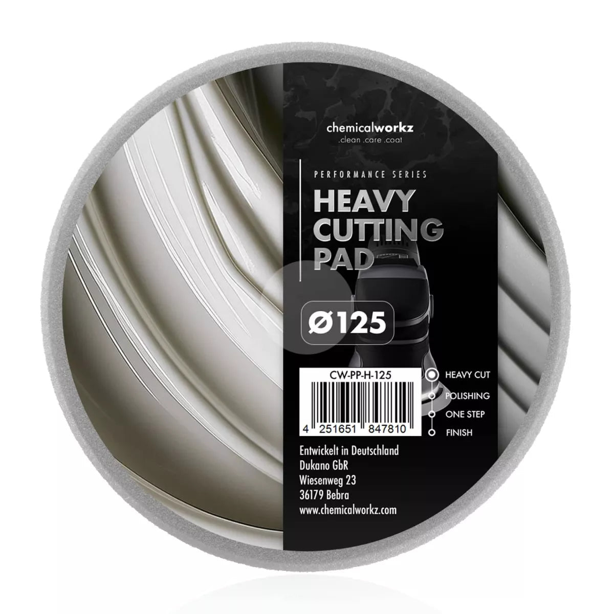 ChemicalWorkz® Heavy Cutting Polierpad Grau - __SHauf__
