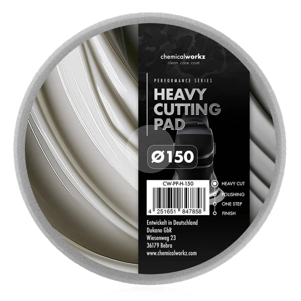 ChemicalWorkz® Heavy Cutting Polierpad Grau - __SHauf__