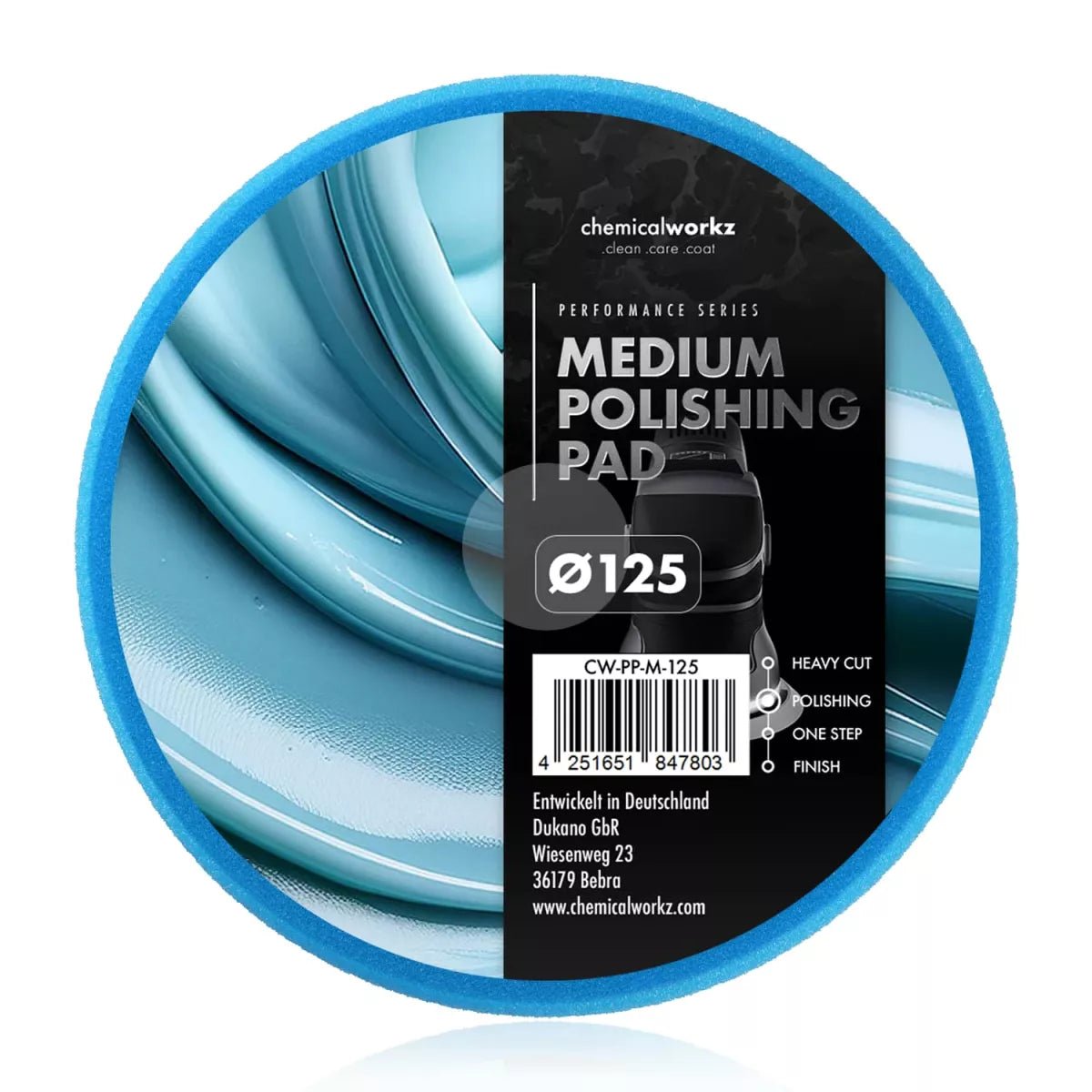 ChemicalWorkz® Medium Polierpad Blau - __SHauf__
