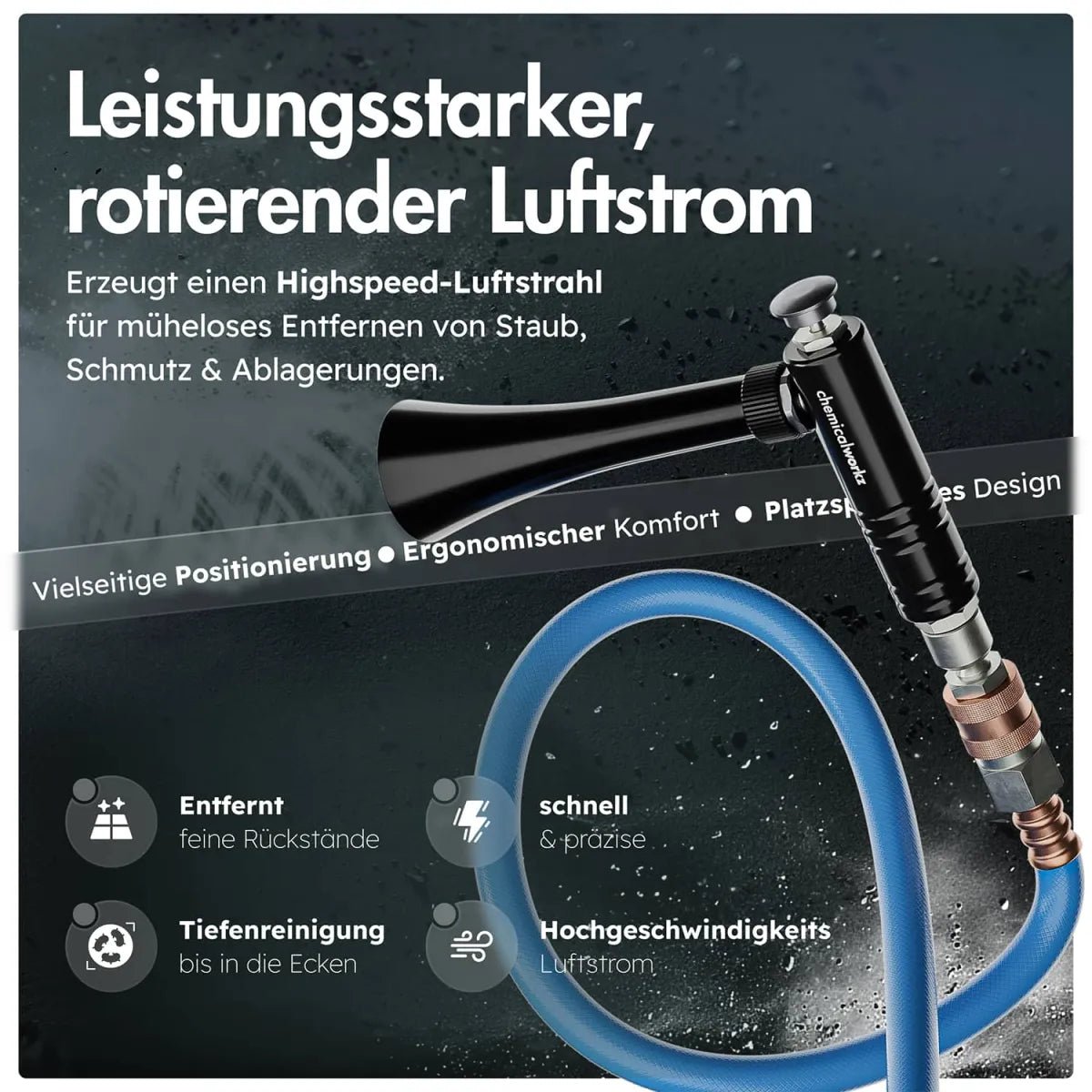 ChemicalWorkz® Mini Air Gun | Druckluft-Reinigungspistole - De Detailshop