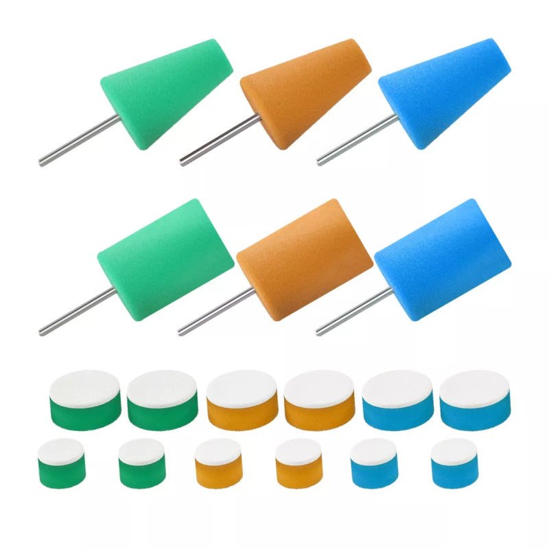 ChemicalWorkz® Polishing Cone & Foam Polierpad Set – 18 - delig - __SHauf__