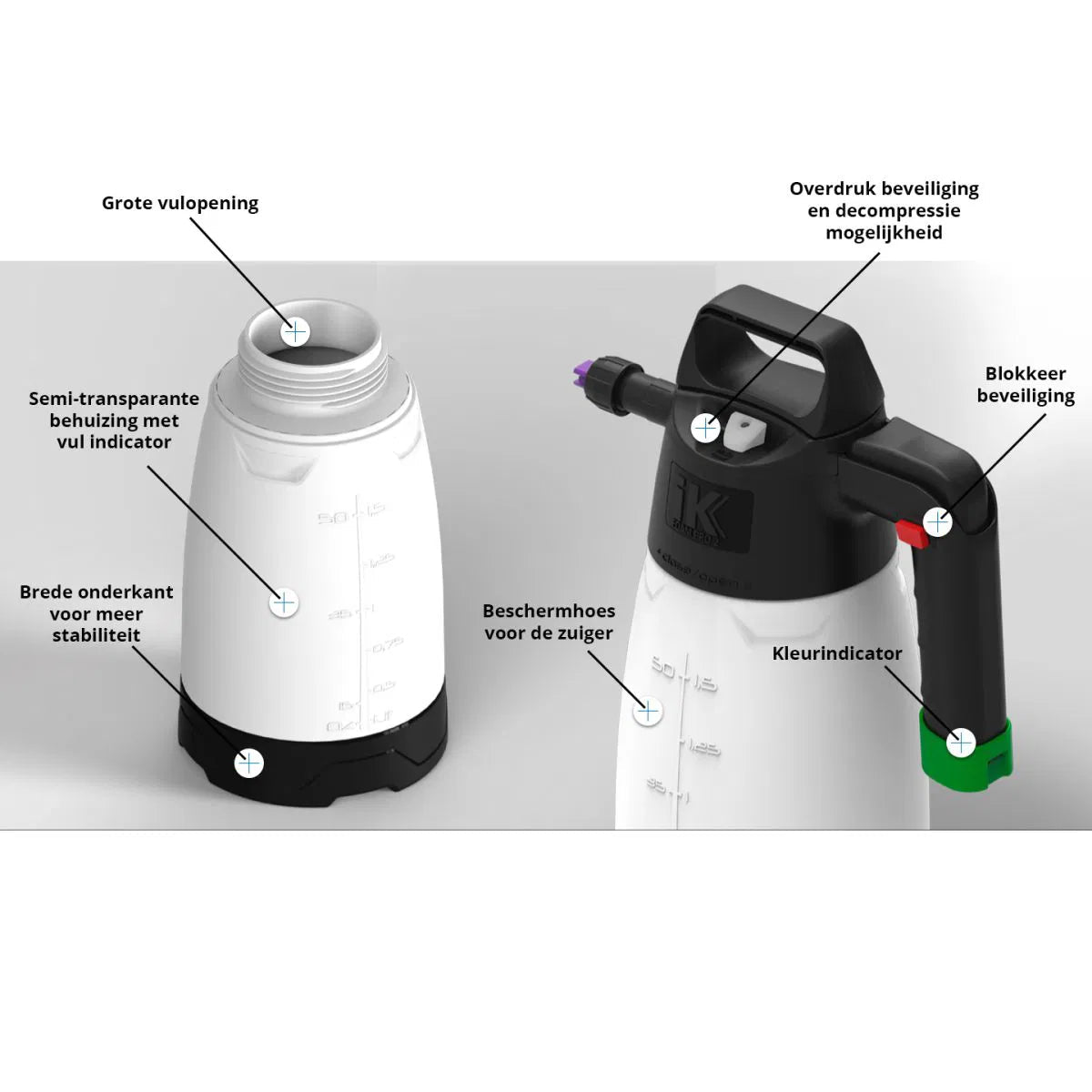 IK FOAM Pro 2 foamer voor nat, medium en droog schuim