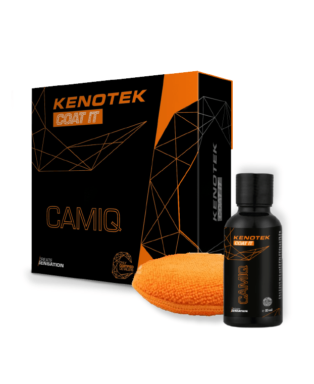 Kenotek CAMIQ keramische coating met fles en zwarte productverpakking