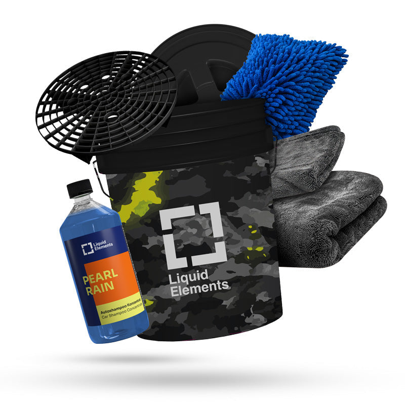 Liquid Elemundts autowas-set mit Camo wasemmer Advonced Plus