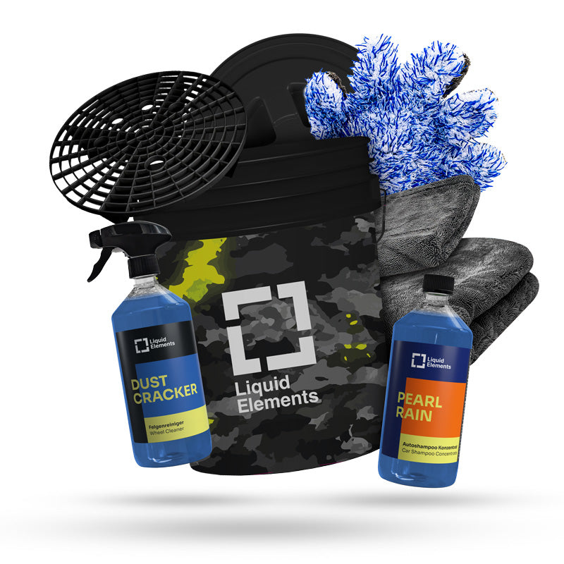 Liquid Elemundts autowas-set mit Camo wasemmer Ultra