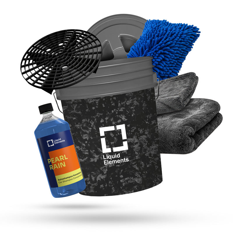 Liquid Elemundts autowas-set mit Forged Carbon wasemmer Advonced Plus