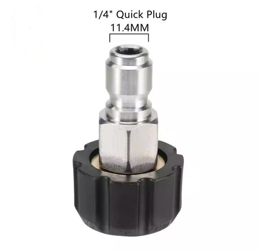 M22 Draaikoppeling – 1/4″ QC Insteeknippel - De Detailshop
