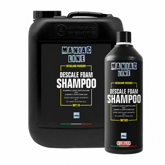 Maniac Line Descale Foam Shampoo zure autoshampoo 1000 ml und 5 liter