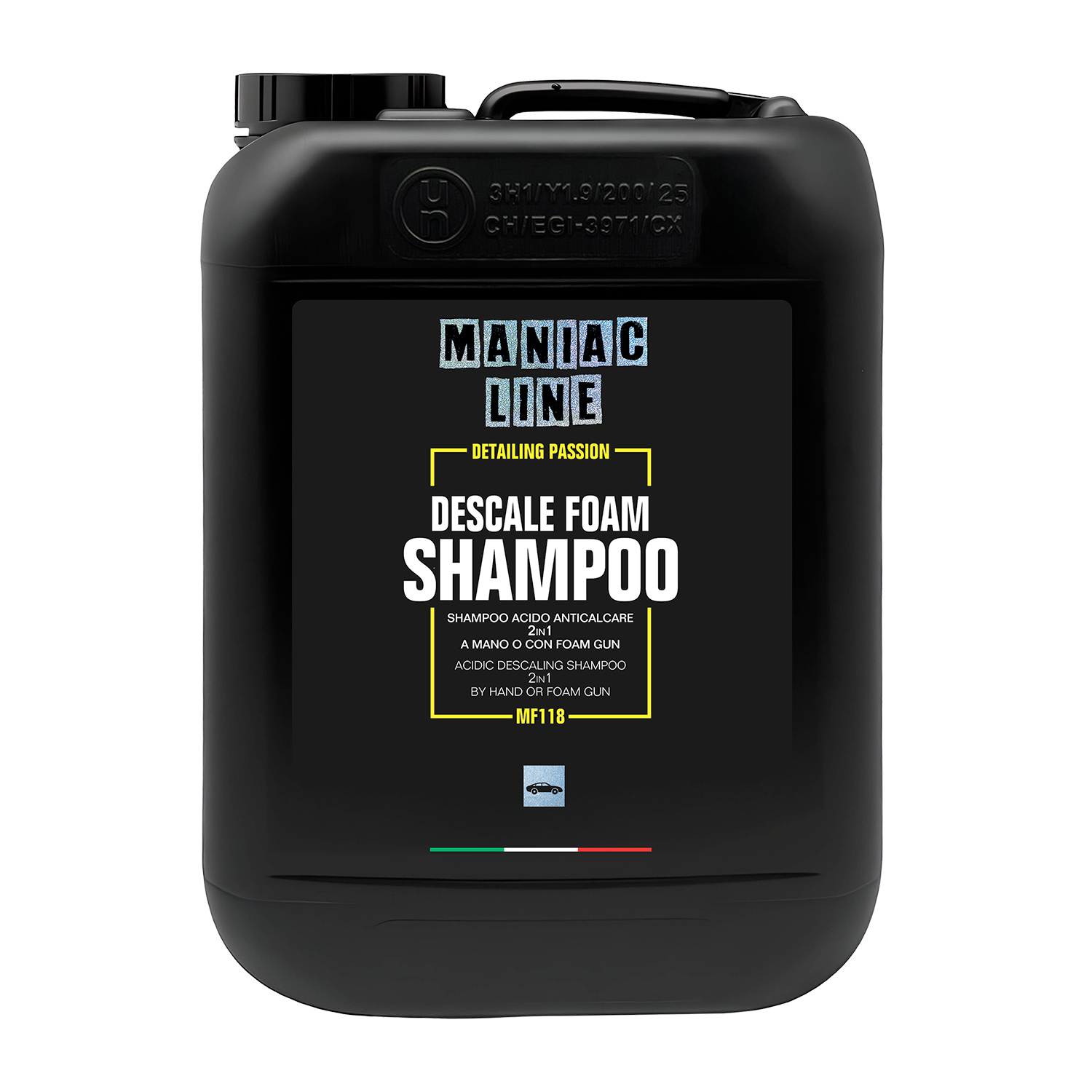 Maniac Line Descale Foam Shampoo zure autoshampoo 5 liter MF118