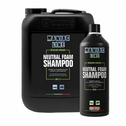 Maniac Line Neutral Foam Shampoo pH-neutrale autoshampoo 1000 ml und 5 liter