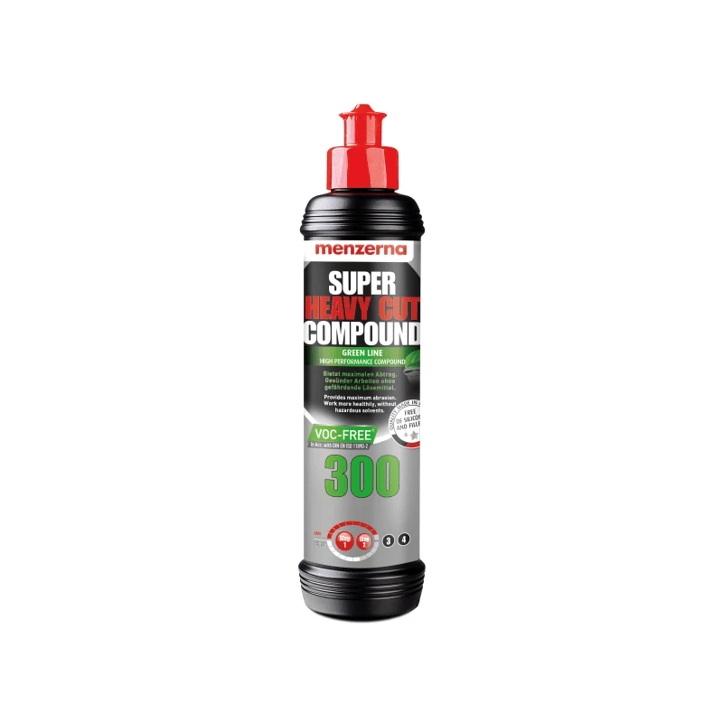 Menzerna Super Heavy Cut Compound 300 Green Line VOC - Free 250 ml - De Detailshop