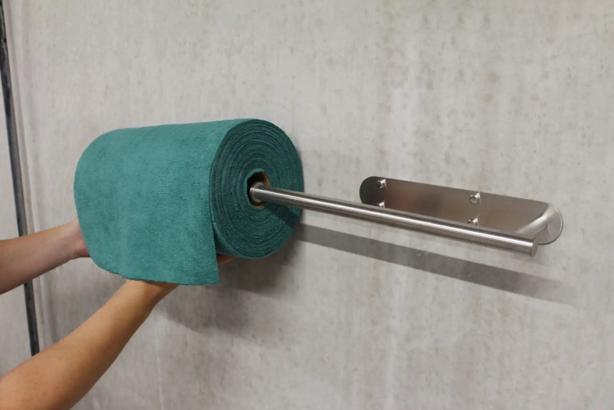 Wandhalter für Mikrofasertücher auf Rolle - De Detailshop