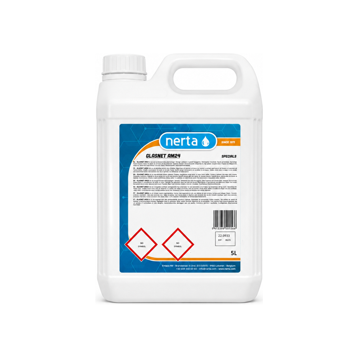 Nerta Glasnet Ammoniak | Glasreiniger mit Ammoniak 5 Liter 5L