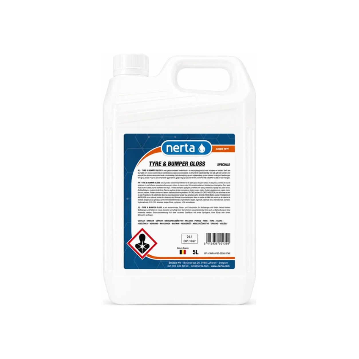 Nerta Tyre & Bumper Gloss | Reifund- und Kunststofffpflege 5 Liter 5L