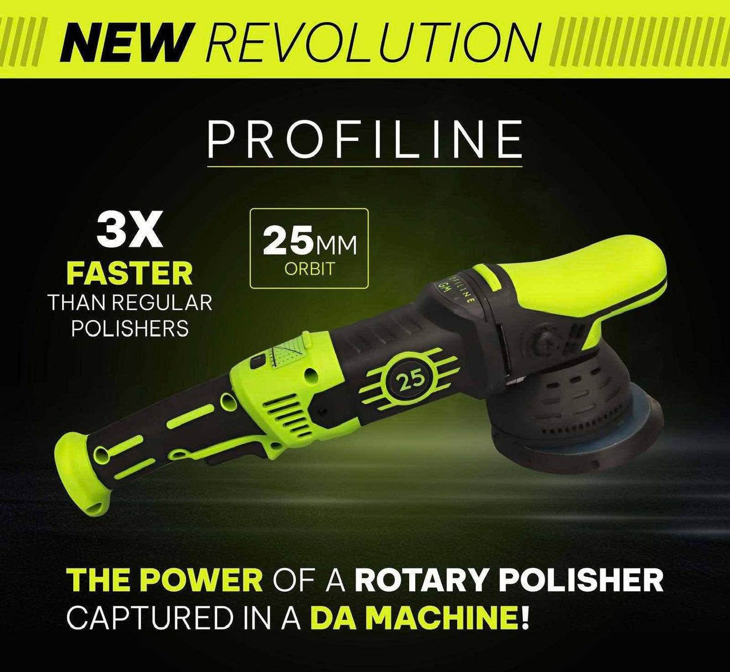 Profiline GM25 | Excentrische Polijstmachine - De Detailshop