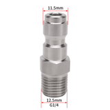 Edelstahl-Quick-Connect-Adapter | 1/4″ Schnellverschluss auf G1/4″ Außengewinde - De Detailshop