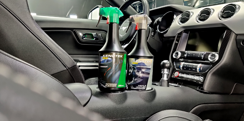 Kenotek Pro Interior Cleaner actie- en toepassingsfoto