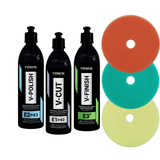 Vonixx V-Cut, V-Polish und V-Finish complete driedelige Polierset